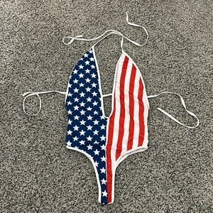 American flag bathing suit (11J)
